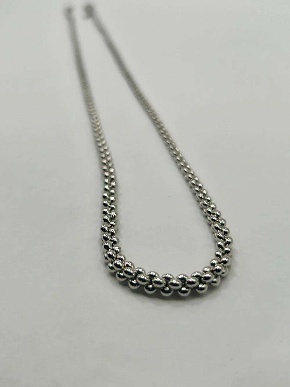 Monet Silver-Tone Double Beaded Chain Necklace - Women Jewelry